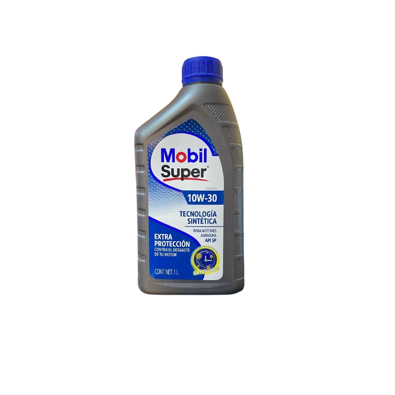 Lubricante Mobil Super 10W-30 - Aceite de Tecnología Sintética para Vehículos a Gasolina