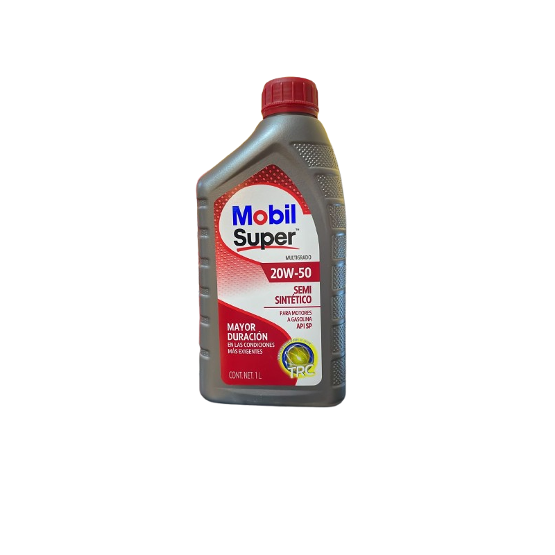 Lubricante Mobil Super Semi Sintético 20W-50 - Aceite de Motor para Gasolina