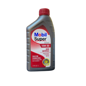 Lubricante Mobil Super Semi Sintético 10W-30 - Aceite de Motor para Gasolina