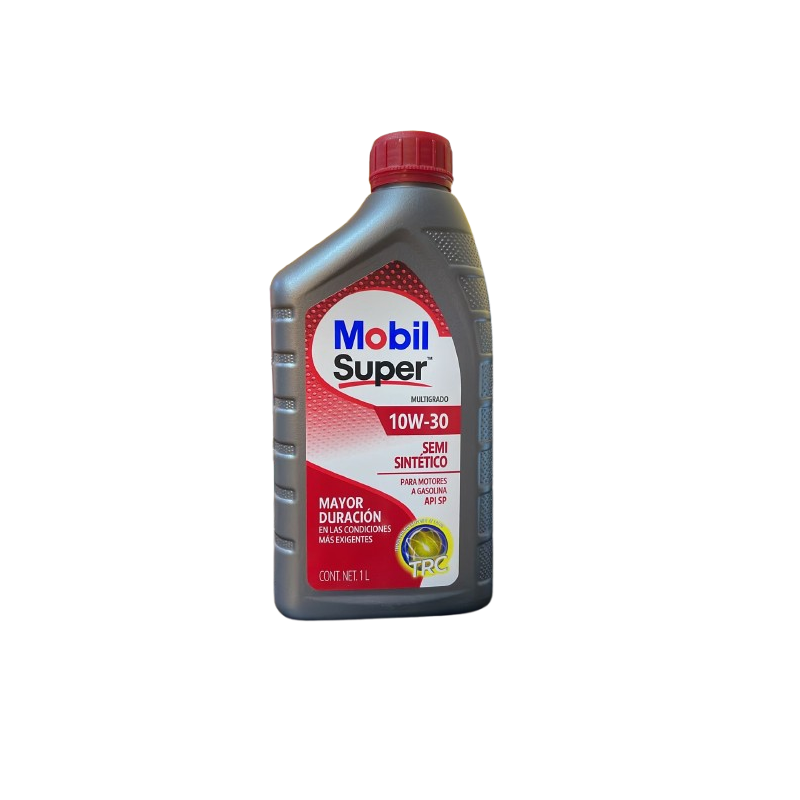 Lubricante Mobil Super Semi Sintético 10W-30 - Aceite de Motor para Gasolina