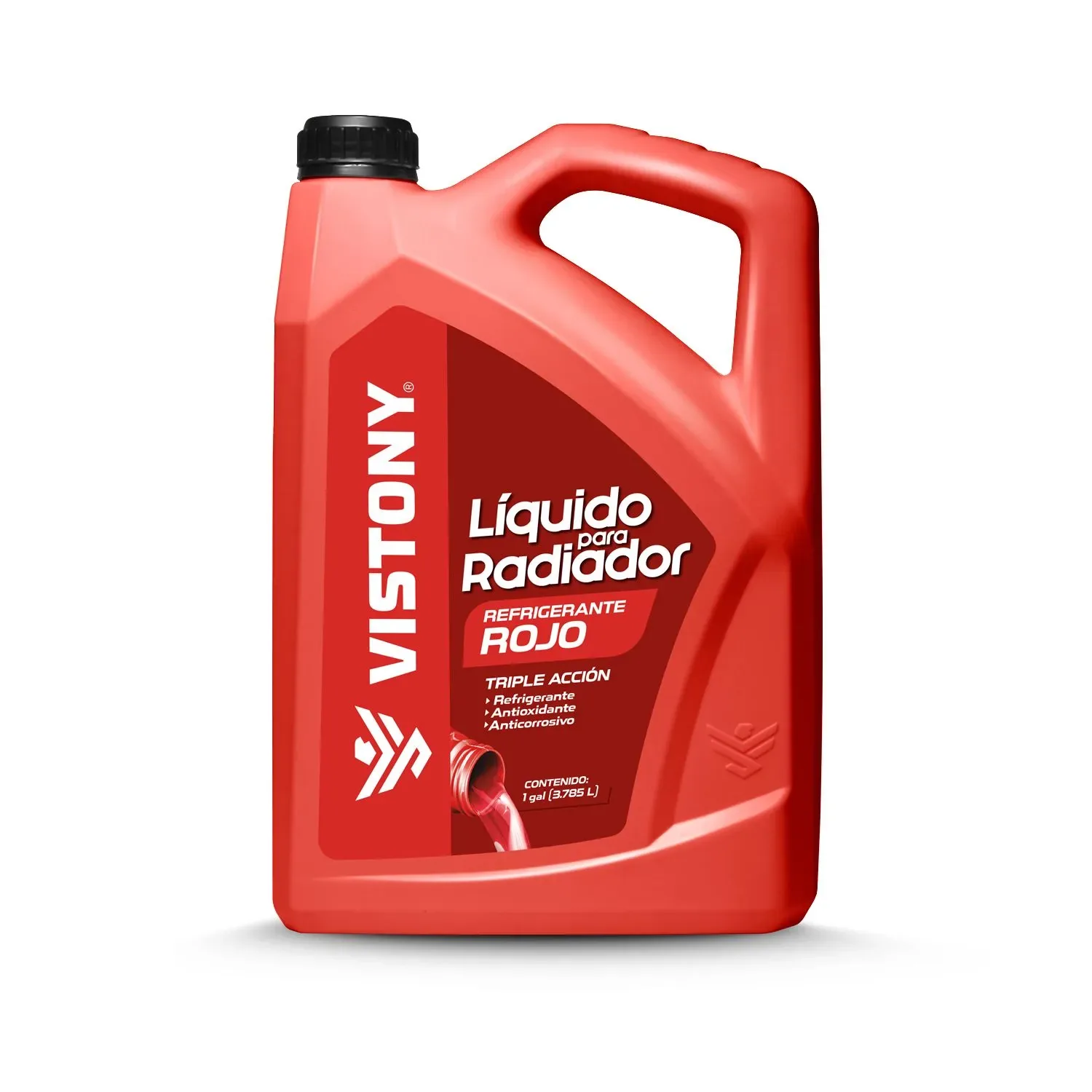 Liquido para radiador Rojo triple accion Vistony