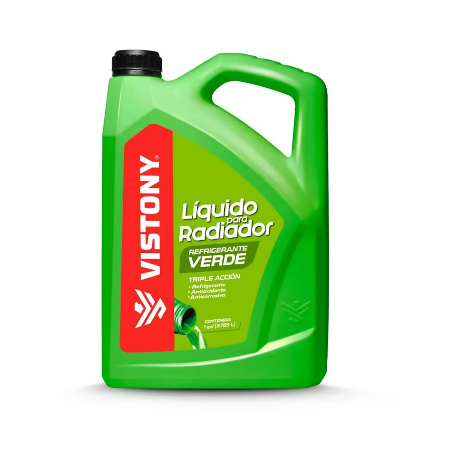 Liquido para radiador Verde triple accion Vistony